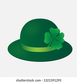 St.Patrick hat  isolated vector illustration