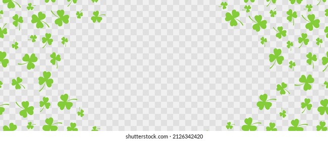 St.Patrick 's Day. Seamless background. Clover leaves. Vector illustration