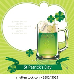 St.Patrick's Day background with beer.