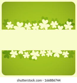 St.Patrick's Day Card with Place for Text. Vector Illustration.