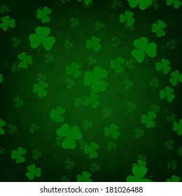 St.Patrick's Day clovers seamless pattern
