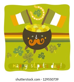 St.Patrick`s day colorful background