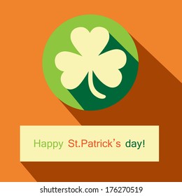 St.Patrick's day flat vector illustration