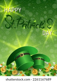 St.Patrick's Day flyer, greeting and invitation card, banner, coupon, booklet, voucher design template