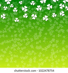 St.Patrick's Day green vector background