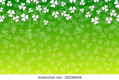 St.Patrick's Day green vector background
