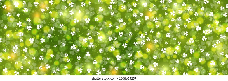 St.Patrick's Day green vector banner template