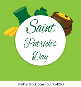 St.Patrick's Day postcard concept