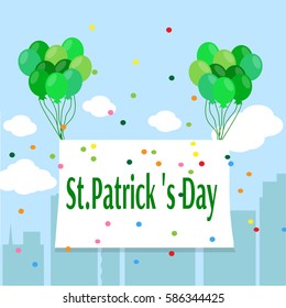 St.Patrick's Day postcard concept