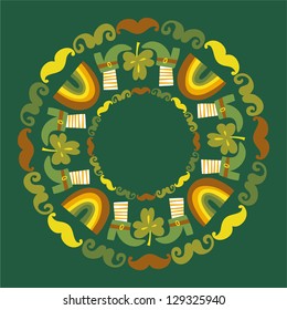 St.Patrick`s day round background