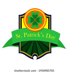 St.Patricks Day ,Treasure of Leprechaun Golden Coins , Vector illustration