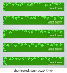 St.Patrick's Day web banners vector collection