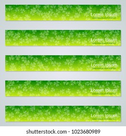 St.Patrick's Day web banners vector collection
