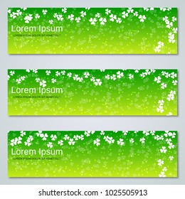 St.Patrick's Day web banners vector collection
