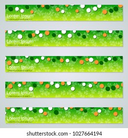 St.Patrick's Day web banners vector collection