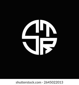 STR logo STR icon STR monogram STR letter minimalist Circle flat Unique modern abstract logo design.
