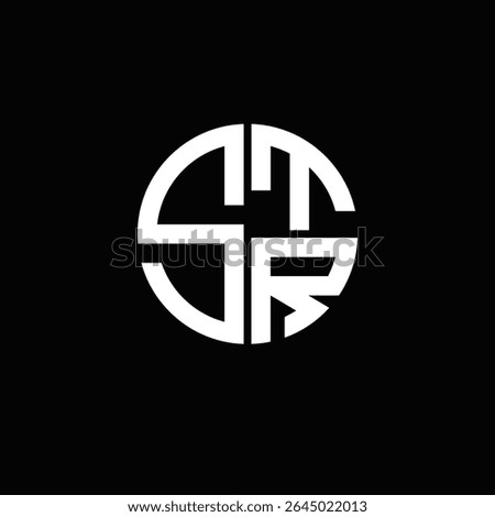 STR logo STR icon STR monogram STR letter minimalist Circle flat Unique modern abstract logo design.
