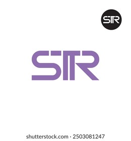 STR Logo Letter Monogram Design