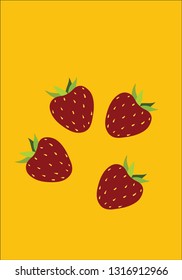 Straberry Wallpaper Design