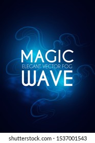 stract background with maic waves and swirls. Flowing fog.