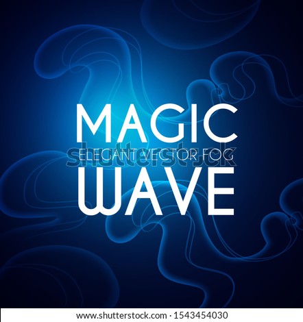 stract background with maic waves and swirls. Flowing fog.