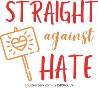 Straight agains hate support vector file