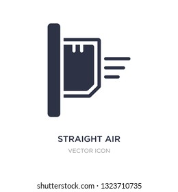 straight air icon on white background. Simple element illustration from Technology concept. straight air sign icon symbol design.