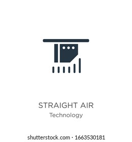Straight air icon vector. Trendy flat straight air icon from technology collection isolated on white background. Vector illustration can be used for web and mobile graphic design, logo, eps10