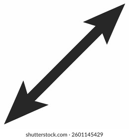 straight arrow icon silhouette vector logo