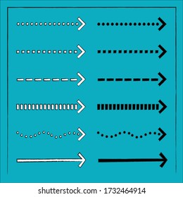 Straight Arrow Symbol Pack For Architectural Drawing Plan Elements, Diagrams And Sketches, Site Analysis And Showing Directions (Vector)