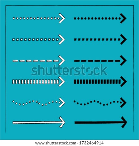 Straight Arrow Symbol Pack for Architectural Drawing Plan Elements, Diagrams and Sketches, Site Analysis and Showing Directions (Vector)