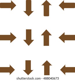straight arrows