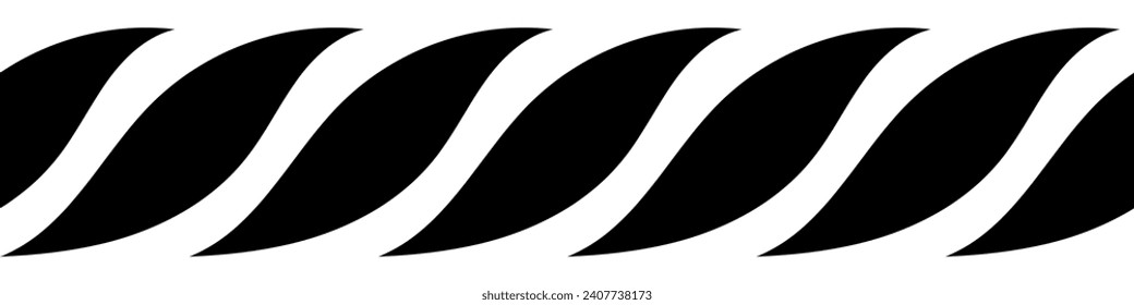 straight black shiny rope border Seamless nautical rope brush vintage decorative elements