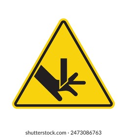 Straight Blade Cutting Hazard Sign Ensure Safety with Cutting Alerts