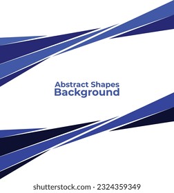 Straight blue lines abstract vector shapes 2 shades