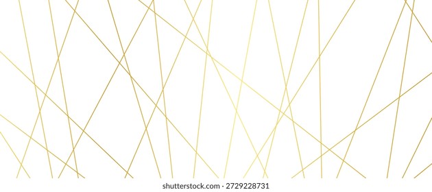 Fondo de líneas doradas aleatorias caóticas rectas