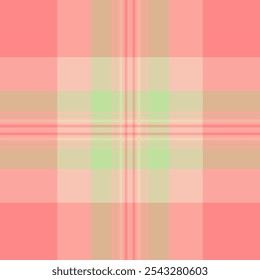 Tartán de Vector a cuadros rectos, buena tela sin costuras. Repita el patrón de fondo de textura a cuadros en la paleta de colores claros y rojos.