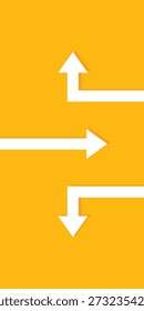 Fondo de trayectoria de dirección de flecha recta y curva. Plantilla de Anuncio de negocios e innovación