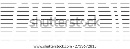 Straight dash line set. Pencil borders design, underline symbols, dot pattern icon, section stripe elements, pencil dash underline collection