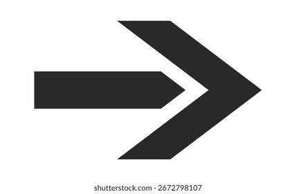 Straight direction arrow minimal design