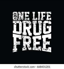 Straight Edge - Drug Free Youth Campaign Vector Art