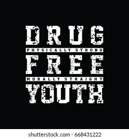 Straight Edge - Drug Free Youth Campaign Vector Art