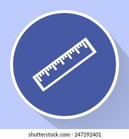 Straight edge vector icon 
