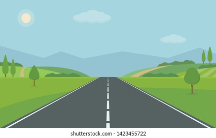 1,239 Straight road cartoon Images, Stock Photos & Vectors | Shutterstock