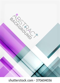 Straight glossy geometric design lines