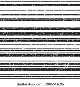Straight horizontal black segments 9606. Seamless vector illustration eps 10.