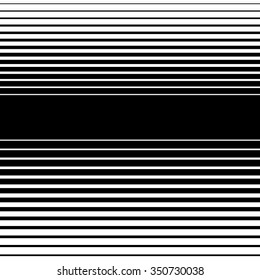 Straight, horizontal lines pattern. Vector art. (Horizontally seamless)