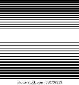 Straight, horizontal lines pattern. Vector art. (Horizontally seamless)