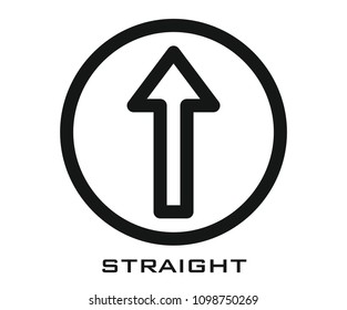 Straight icon signs