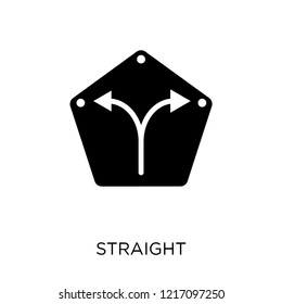 Straight icon. Straight symbol design from Maps and locations collection. Simple element vector illustration on white background.